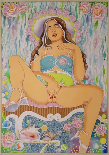 Erotik großes aquarell - erotik,, 50x70