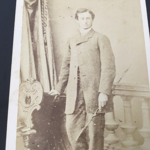 Mann mit stock - mann, cdv
