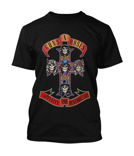 Guns roses shirt appetite - roses,
