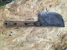 Altes graviertes Metzgerblatt geschmolzener Stahl RF, Volkskunst, große Auswahl