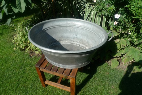 Antike 70er zinkwanne mit - antike,
