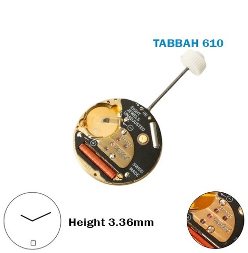 Tabbah 610 schweizer uhrwerk - tabbah,