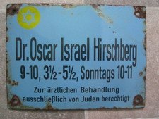 Altes emailleschild vor 1945 - altes,
