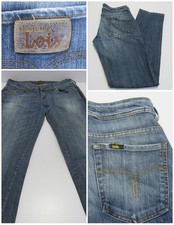 Lois Damen Regular Fit Gerades Bein Stretch Blau W30/L31 UK12 REF (Y06864)