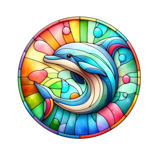 Xxl 30x30 car sticker - sticker, dolphin