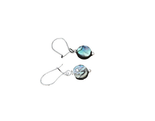 8mm paua abalone perlmutt - , 925