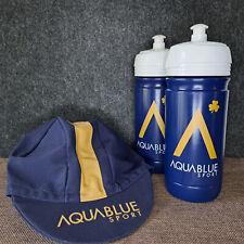 #625 2x Bidon water bottle Aquablue Sport + cycling cap blue version - rar - NEU