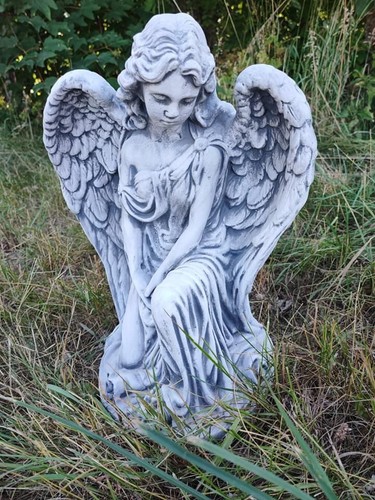 Steinfigur grabschmuck engel - steinfigur,