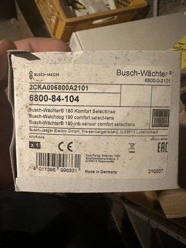 Busch jaeger 180 sensor - busch-jaeger,