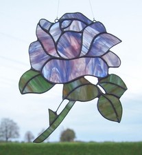 Tiffany Glasfensterbild  ROSE