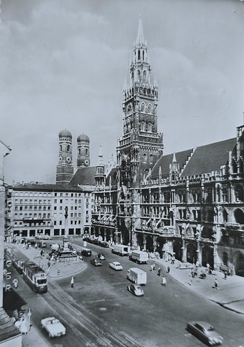 München marienplatz 1961 - ak,