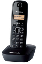 Panasonic KX-TG1611 Festnetz Telefon Solo Schwarz Verp.beschäd