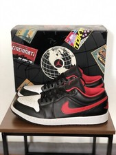 Nike Air Jordan 1 Low White Black Red Chicago Bulls 45