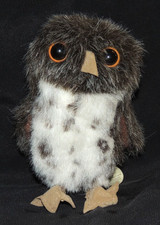 Folkmanis Fingerpuppe Stoffeule Stofftier ca. 10cm Herbst Dekor Spielzeug