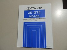 08.1991 Ergänzungs Werkstatthandbuch MOTOR  Toyota Celica 2,0L 4WD T18