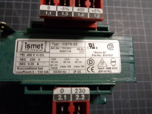 Ismet transformator cstn - 1, x