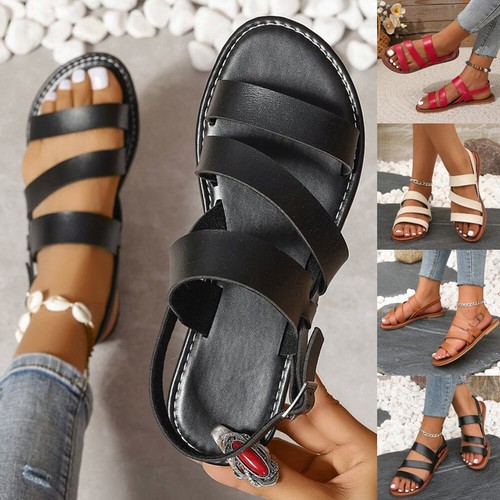 Damen sommer flache sandalen - sommer,