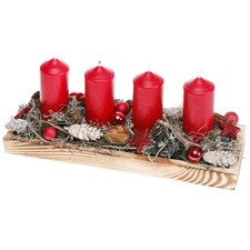 Adventsgesteck länglich auf