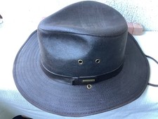 Stetson Hut Herren/Damen Gr. L Baumwolle, gewachst. Dkl.-Braun