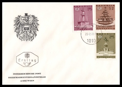 österreich fdc wien 1972 - wien,