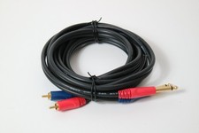 RCA KABEL Schulz Audio Adapterkabel – 2x 6,3 mm Klinke auf 2x Cinch – 3 m