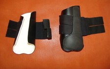 Kunstleder Gamaschen Gr. 1 Kleinpferd Vollblut vegan Klett+Elastikverschluss neu