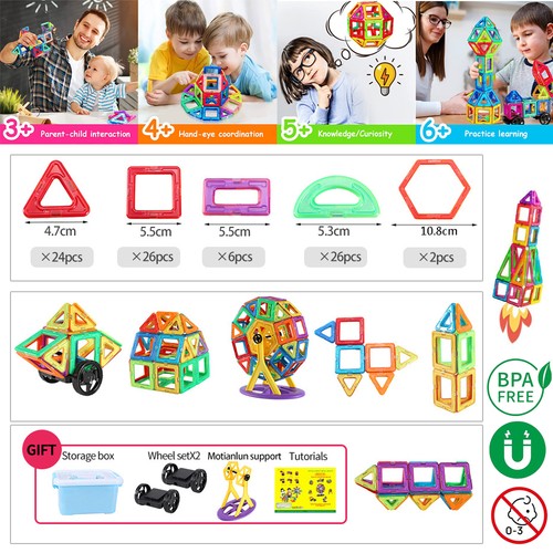 180pcs magnetische bausteine - 180pcs,