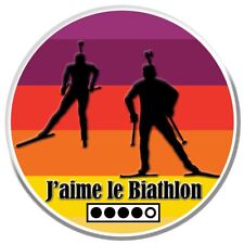 STICKER J'AIME LE BIATHLON