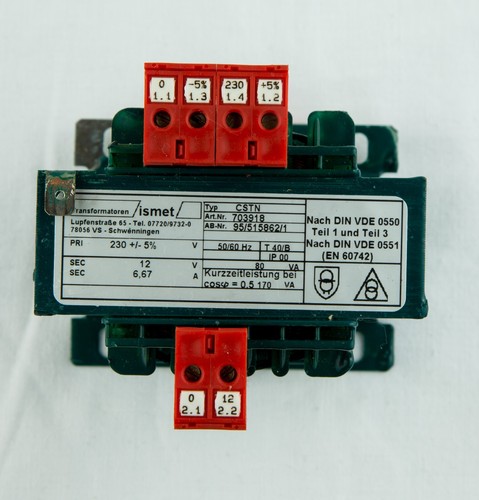 Ismet trafo pri 230v - 230v, sec