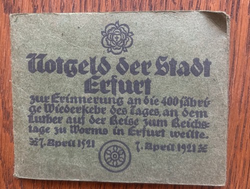 Notgeld der stadt - stadt, zur