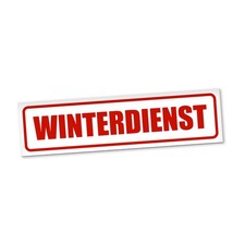 Winterdienst Magnetschild Auto