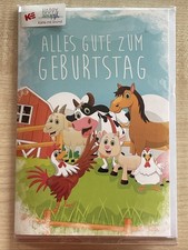 Kurt Eulzer Kinder Geburtstag- Happy Sound Musik Geld Karte Bauernhof Pferd Tier