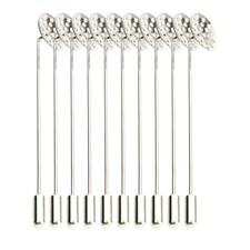 10x Brosche Boden Tablett