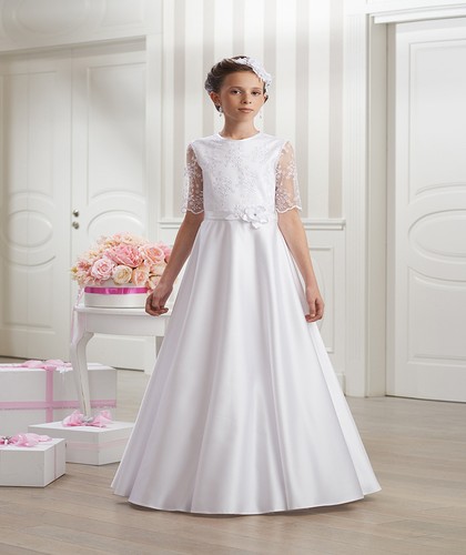 Kommunionkleid spitze luxus - spitze,