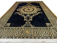 Teppich Mäander 300x200 Versac Medusa Design Carpet Rug Gold Schwarz Edel NEU