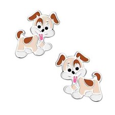 Kinder Ohrringe Hund 925