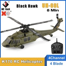 Wltoys K170 RC Hubschrauber UH-60L Black Hawk 4CH bürstenloses 6-Axis Gyro
