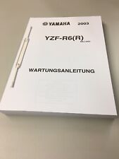 Yamaha YZF-R6 RJ05 RJ09 RJ095 Wartungsanleitung Reparaturanleitung 470 Seiten
