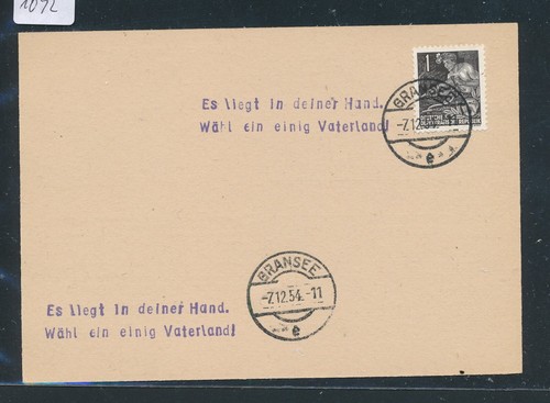 1092 parolen stempel gransee - 1092), parolen-stempel