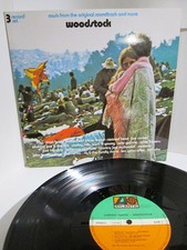 WOODSTOCK Hendrix Baez Santana,..Soundtrack 3 LP  RE Germany WEA / ATL 60001 nm