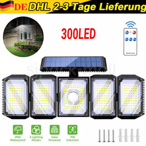 Solarleuchte fluter 300led mit - 300led,