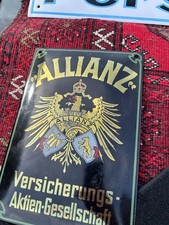 emaille schild allianz von ca. 1990 Nachdruck zum Jubiläum