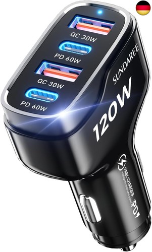 Auto ladegerät usb - ladegerät, c,120w