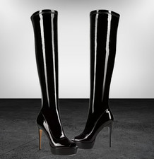 SeXy schwarze Stiefel Gr.44