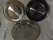 6 Platzteller WMF Cromargan mit Goldrand