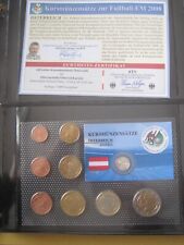 Österreich Euro KMS 2005-2008 Fußball EM 2008 1 Dollar 2008 Liberia Silber Zert