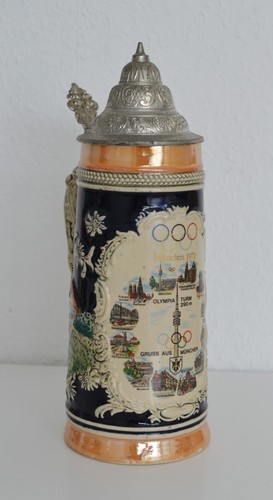 Großer vintage bierkrug - großer,