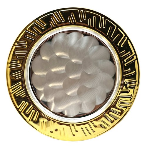 Dekoteller silber goldfarben - dekoteller, silber-/goldfarben