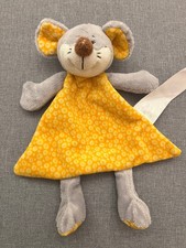 Kik Ergee Schmusetuch Schnuffeltuch Maus orange gelb grau