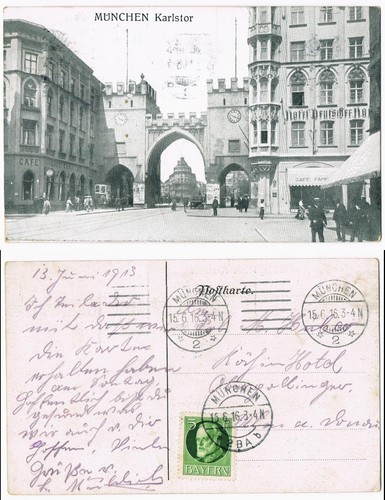 Ansichtskarte münchen - ansichtskarte,